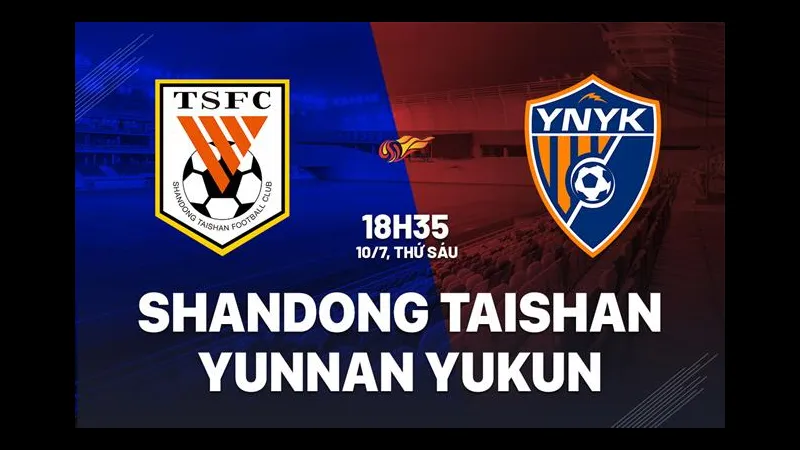 Cầu thủ Shandong Taishan và Yunnan Yukun tranh chấp bóng trên sân - Lịch sử đối